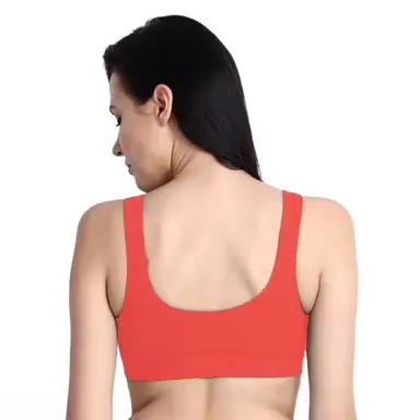 Seamless Sports Bra | Non-Padded, Wire-Free | Soft Fabric | Pack of 2 | Teal | Gym Yoga & Daily Wear 40B thumbnail 3
