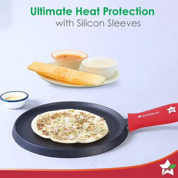 Forza Cast Iron Dosa Tawa | 25cm | Pre-Seasoned | Induction Friendly | Non-Toxic Cookware | Heavy-Duty Pan image 5