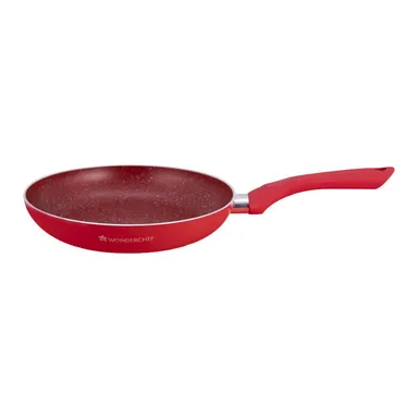 Royal Velvet Fry Pan | 24cm | Non-Stick | Red | Induction Bottom | Soft-Touch Handle | Health-Safe Cookware thumbnail 1