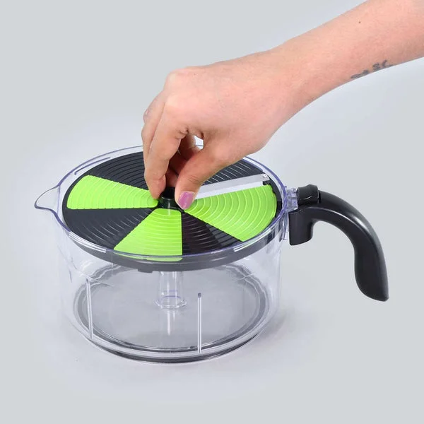 Turbo Chopper | Vegetable & Fruit Slicer | Slicing Platform | Manual Kitchen Chopper image 5