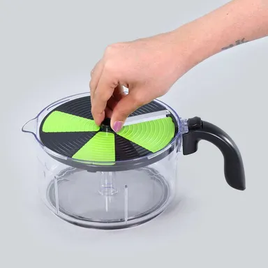 Turbo Chopper | Vegetable & Fruit Slicer | Slicing Platform | Manual Kitchen Chopper thumbnail 4