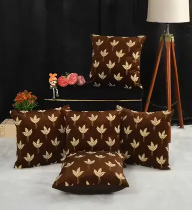 Royal Velvet Cushion Cover Set (5 Pieces) | Luxurious Stylish & Durable