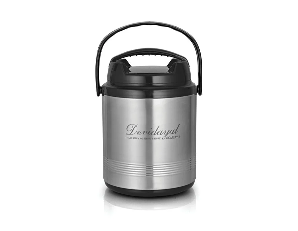 Insulated Lunch Box | Stainless Steel & Plastic | Hot Serve | Large Capacity | Office & Travel Use image 1