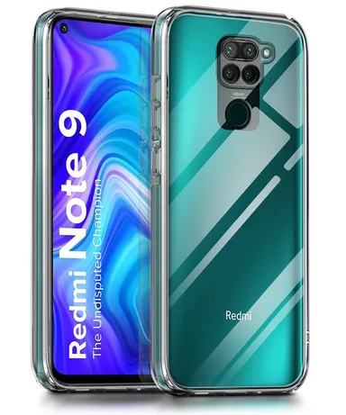 Soft Silicon Scratch Resistant Clear Case for Redmi Note 9 | Transparent Anti-Slip Mobile Cover thumbnail 0