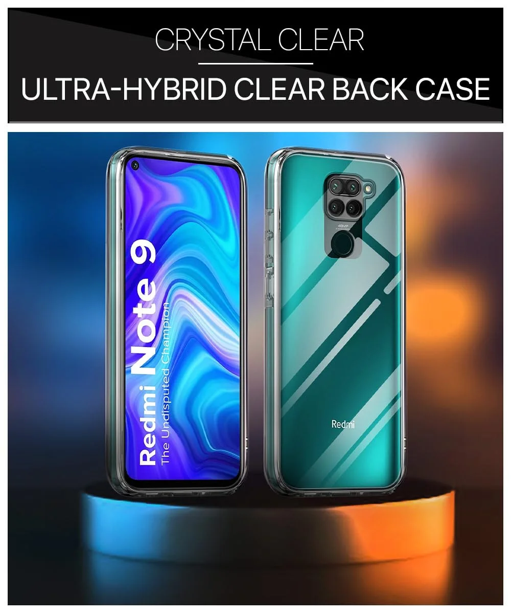 Soft Silicon Scratch Resistant Clear Case for Redmi Note 9 | Transparent Anti-Slip Mobile Cover image 3