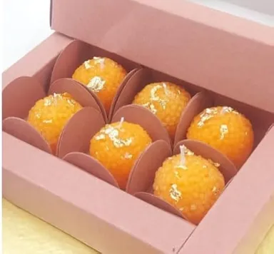Laddu Candles Set of 6 | Festive Gifting Candle Box thumbnail 1