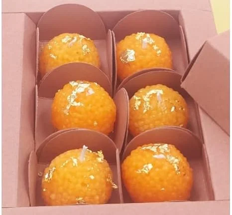 Laddu Candles Set of 6 | Festive Gifting Candle Box image 3