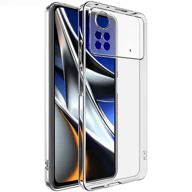 Shock Proof Transparent Back Cover for POCO X4 Pro 5G | Soft Silicone Clear Case | Slim Protective Mobile Cover thumbnail 0