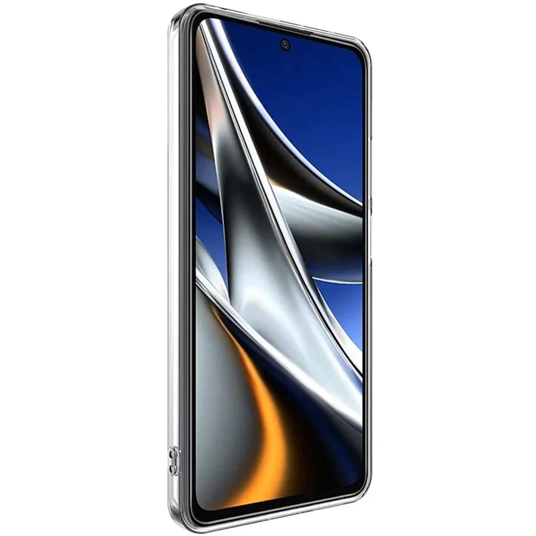 Shock Proof Transparent Back Cover for POCO X4 Pro 5G | Soft Silicone Clear Case | Slim Protective Mobile Cover image 2