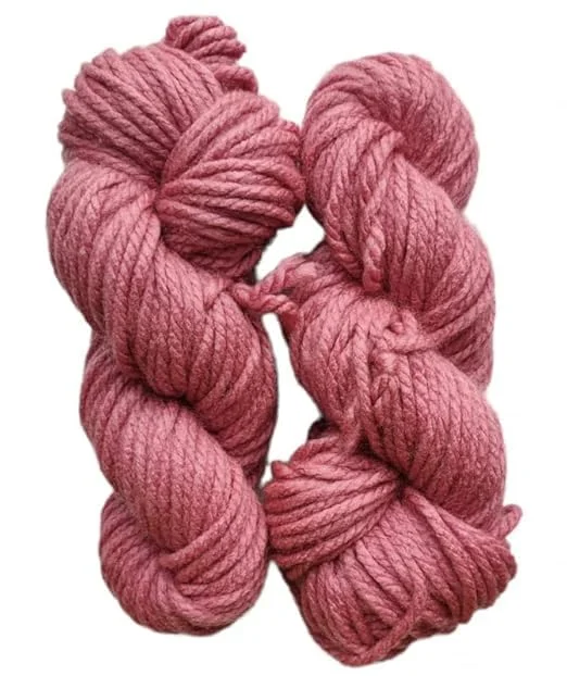 Wool Yarn | Thick Chunky Hand Knitting Yarn |400 gm| Pink image 1