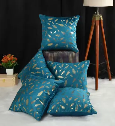Home Harmony 5-Piece Cushion Cover Set | Soft Luxurious Velvet Covers for Stylish Interiors