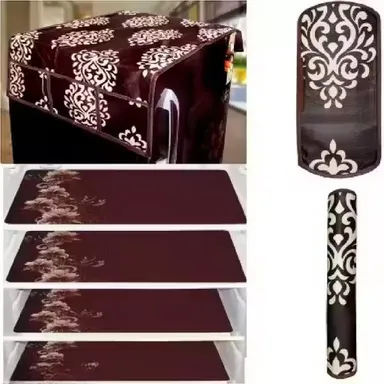 Kitchen Care Essentials | Fridge Top Protector with 4 Multi-Purpose Mats & Handle Covers thumbnail 0