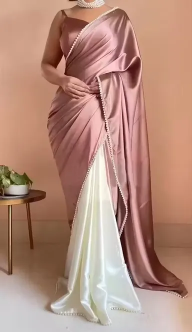 Kashvi Voguish | Elegant Georgette Saree | Lightweight Bridal Saree | Soft Pastel Saree | Festive Wear Party Saree|Light Pink Georgette Saree  thumbnail 0