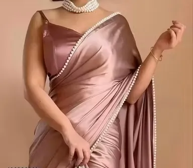  Kashvi Voguish | Elegant Georgette Saree | Lightweight Bridal Saree | Soft Pastel Saree | Festive Wear Party Saree|Light Pink Georgette Saree  thumbnail 1