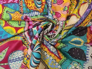 Soft Cotton Printed Fabric | Twill Cloth 60-60 Quality 44 Inch Width | Multicolour Material for Sofa|  Upholstery  Curtains|  Cushions  Bedcover|  Kurti Dress
