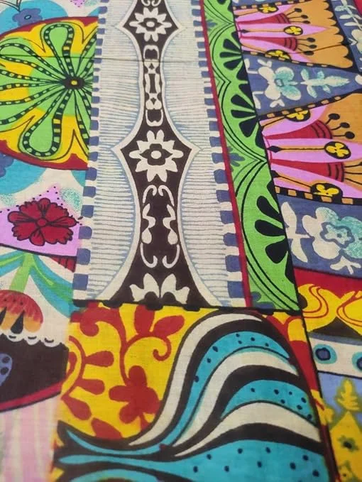 Soft Cotton Printed Fabric | Twill Cloth 60-60 Quality 44 Inch Width | Multicolour Material for Sofa| Upholstery Curtains| Cushions Bedcover| Kurti Dress image 2