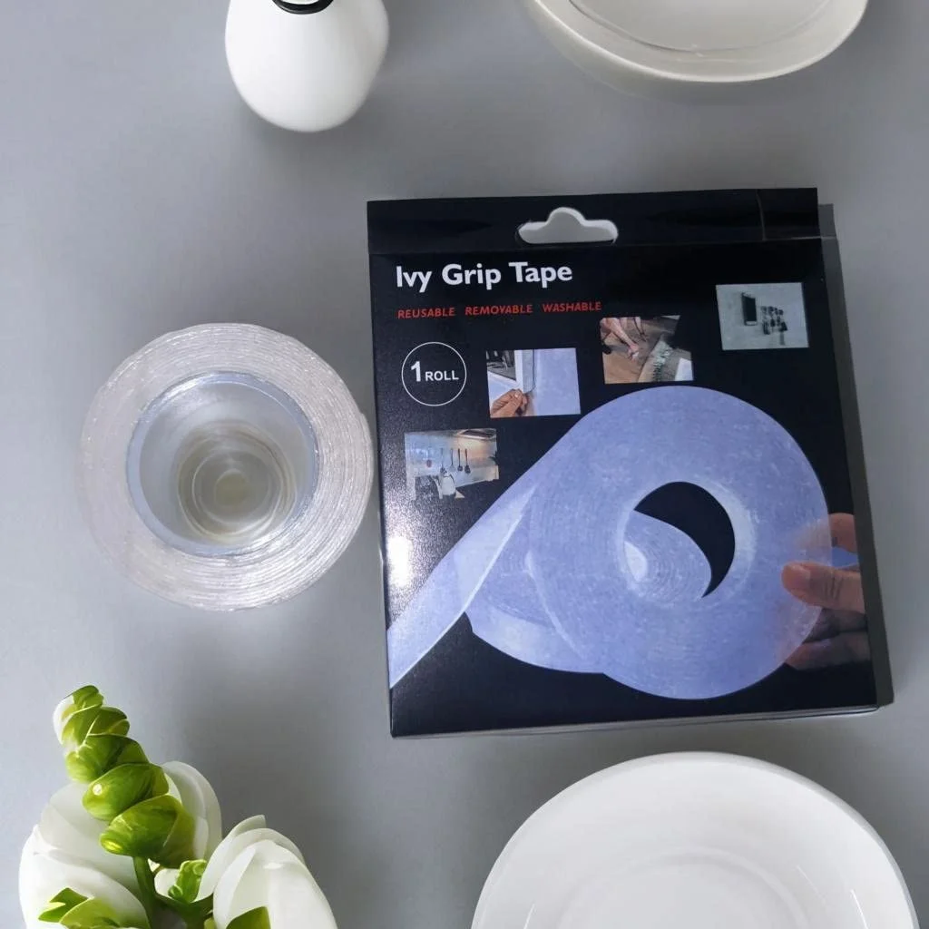Multipurpose Grip Tape| Nano Double-Sided Adhesive Tape|  Reusable & Washable Gel Pad| 3 Meters | Home  Office | Car image 4