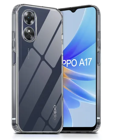 Scratch Resistant Back Case for Oppo A17 | Clear Slim Fit Mobile Case | Soft Silicone Transparent Cover  thumbnail 1