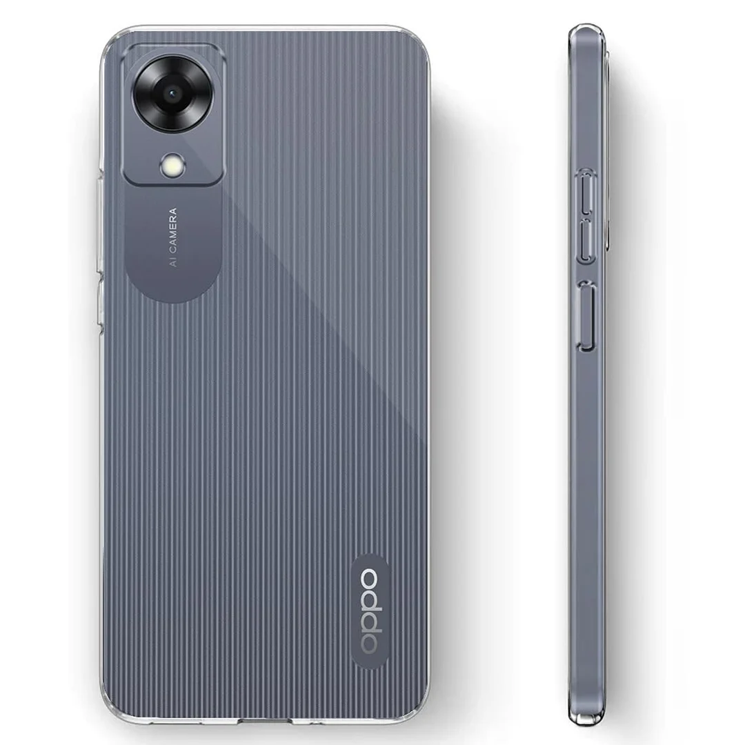 Soft Silicon Scratch Resistant Clear Case for Oppo A17K | Transparent TPU Protective Cover | Flexible | Durable Phone Case image 3