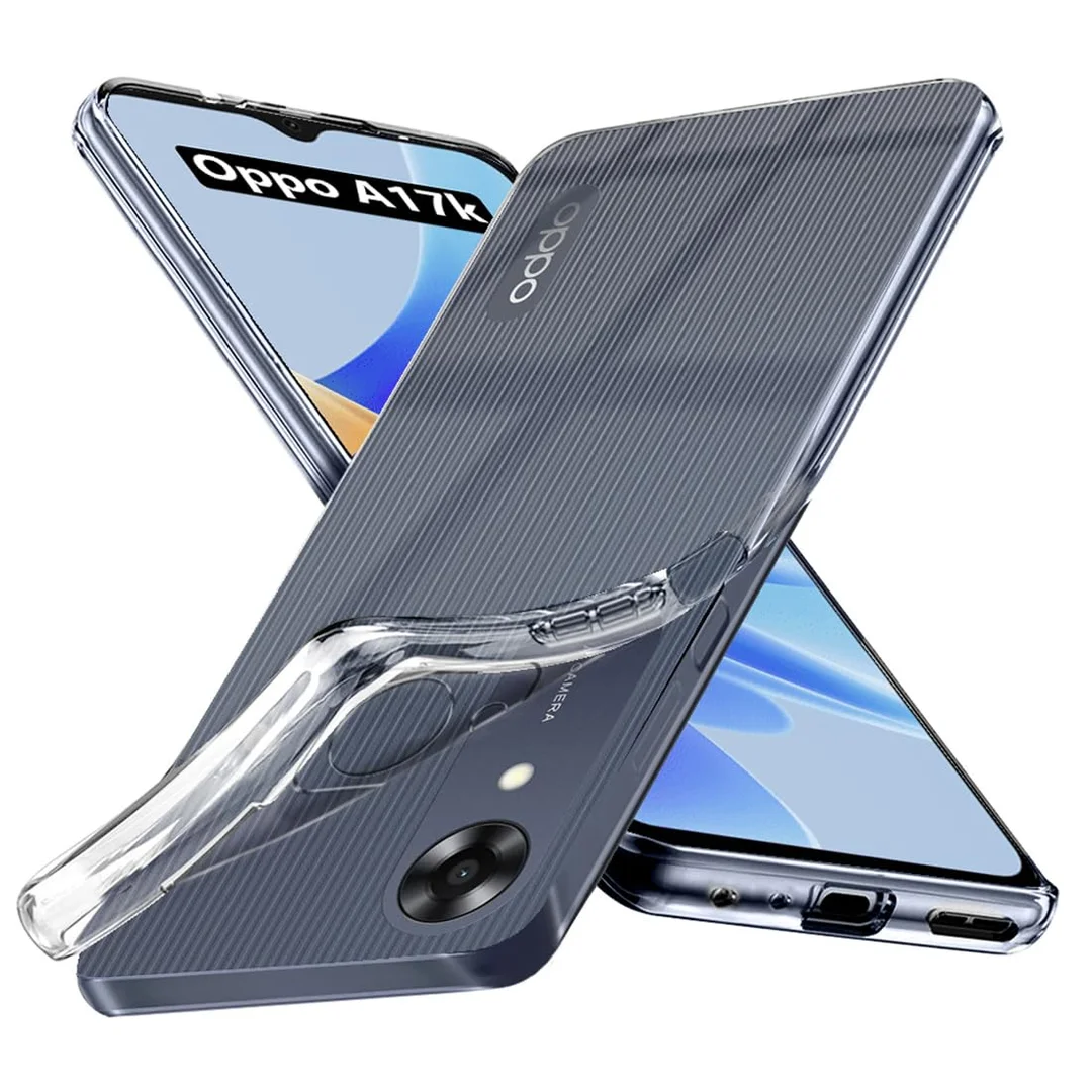 Soft Silicon Scratch Resistant Clear Case for Oppo A17K | Transparent TPU Protective Cover | Flexible | Durable Phone Case image 4