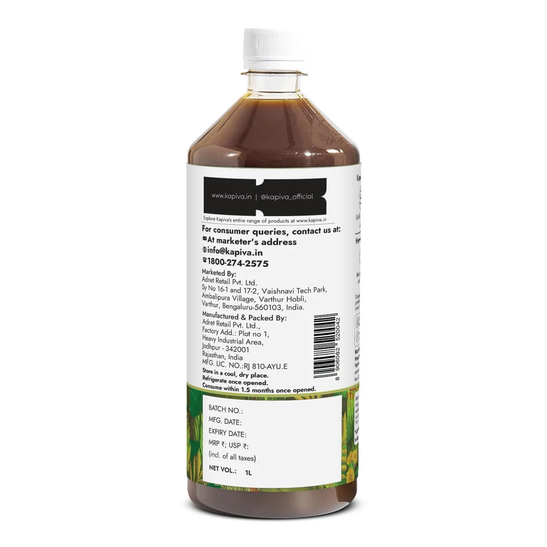 Kapiva Wheatgrass Juice 1L Ayurvedic Liver Detox Cleanse Digestive Health Purify Blood High Chlorophyll Natural Wellness Booster India image 5