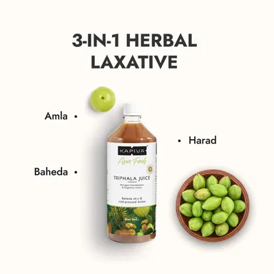 Kapiva Triphala Juice 1 L | Ayurvedic Digestive Tonic | Detox & Constipation Relief | No Added Sugar thumbnail 2