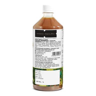 Kapiva Triphala Juice 1 L | Ayurvedic Digestive Tonic | Detox & Constipation Relief | No Added Sugar thumbnail 3