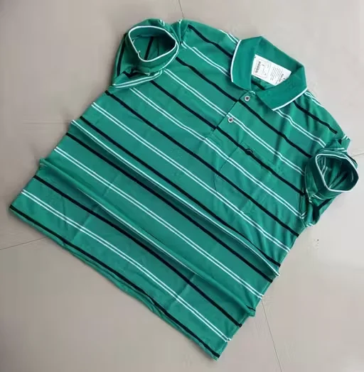 Men Cotton Collar T-Shirt Half Sleeves | Soft Breathable | Green Casual Tshirt for Daily Wear | L Size image 3
