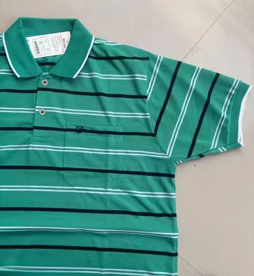 Men Cotton Collar T-Shirt Half Sleeves | Soft Breathable | Green Casual Tshirt for Daily Wear | L Size image 4