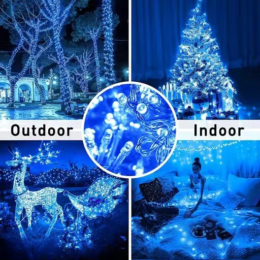 Led String Light |  Copper LED Pixel String | Blue | Diwali & Christmas image 4