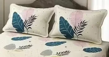 Trimly Glace Cotton Fitted Bedsheet | King Size| Soft & Wrinkle-Resistant  image 3