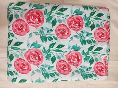 Soft Cotton Printed Fabric Quality Twill Cloth 44 Inch Width for Sofa Upholstery Curtains Cushions Bedcover and Kurti Fabric 1 Meter White thumbnail 3