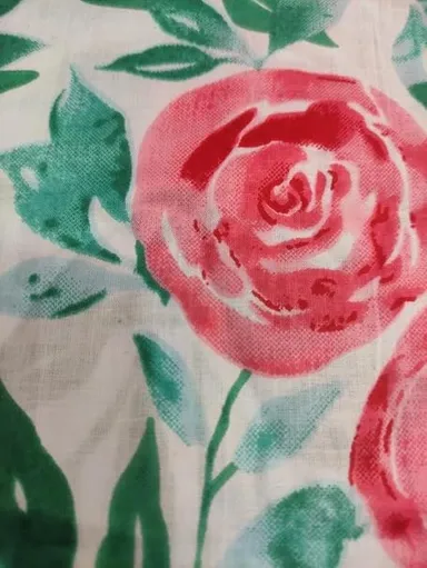  Cotton Printed Fabric 60-60 Quality White Twill Cloth 44 Inch Width for Sofa Upholstery, Curtains, Cushions, Bedcover & Kurti Sewing thumbnail 2