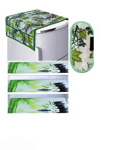 Complete Fridge Protection Set| Polyester| Printed Design thumbnail 0