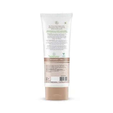 Mamaearth Rice Face Scrub | Rice Water & Niacinamide| Exfoliator for Glowing & Glass Skin | 100 g | Gentle Brightening Scrub  thumbnail 4