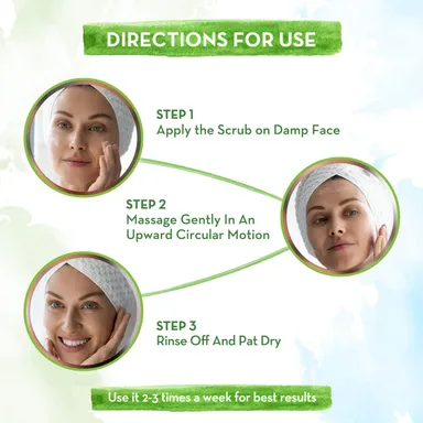 Mamaearth Rice Face Scrub | Rice Water & Niacinamide| Exfoliator for Glowing & Glass Skin | 100 g | Gentle Brightening Scrub  thumbnail 3
