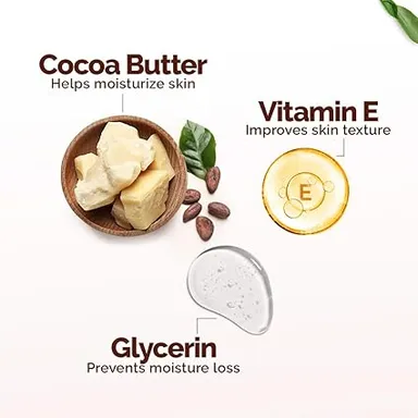 Mamaearth Cocoa Rich Moisturizing Cream with Cocoa Butter & Vitamin E | Deep Nourishment for Face| Hand & Body | Non-Greasy & Quick Absorbing | 50g | All Skin Types | thumbnail 3