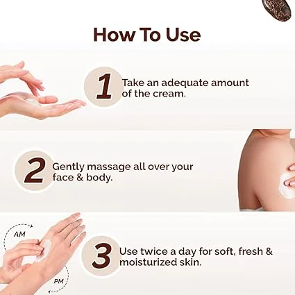 Mamaearth Cocoa Rich Moisturizing Cream with Cocoa Butter & Vitamin E | Deep Nourishment for Face| Hand & Body | Non-Greasy & Quick Absorbing | 50g | All Skin Types | image 3
