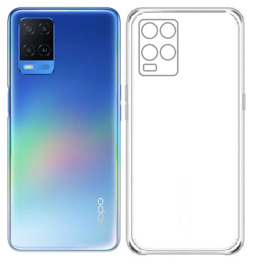 Scratch‑Resistant Transparent Cover for Oppo A54 4G | Soft Silicone Clear Case image 2