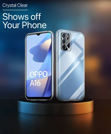 Scratch‑Resistant Transparent Back Cover for Oppo A16 | Soft Silicon Clear Case  thumbnail 2