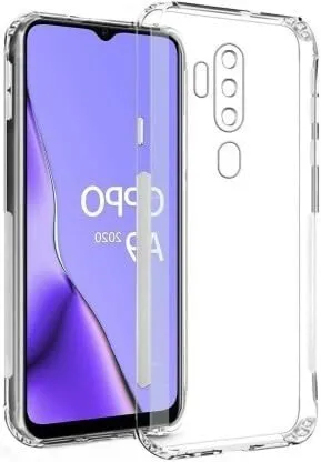Shock Proof Transparent Back Cover Oppo A9 2020 | A5 2020 | Silicone Clear Case | Slim Fit thumbnail 0