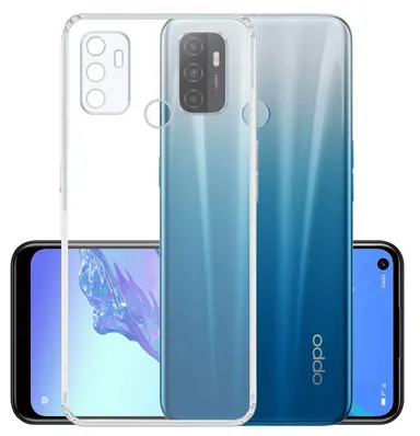 Transparent Scratch Resistant Soft Silicone Back Cover for Oppo A53 | Camera Protection and Slim Fit Design thumbnail 0