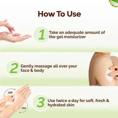Mamaearth Aloe Vera Gel Moisturizer 200g | Hydrating | Non sticky & Quick absorbing | Lightweight | Oil-free | Soothes Skin thumbnail 2