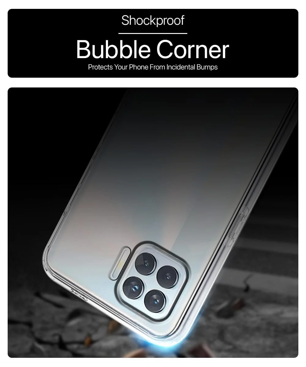 Soft Silicon Clear Case for Oppo F17 Pro | Scratch Resistant | Slim Transparent Cover image 3
