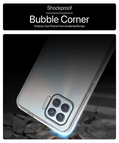 Soft Silicon Clear Case for Oppo F17 Pro | Scratch Resistant | Slim Transparent Cover thumbnail 2