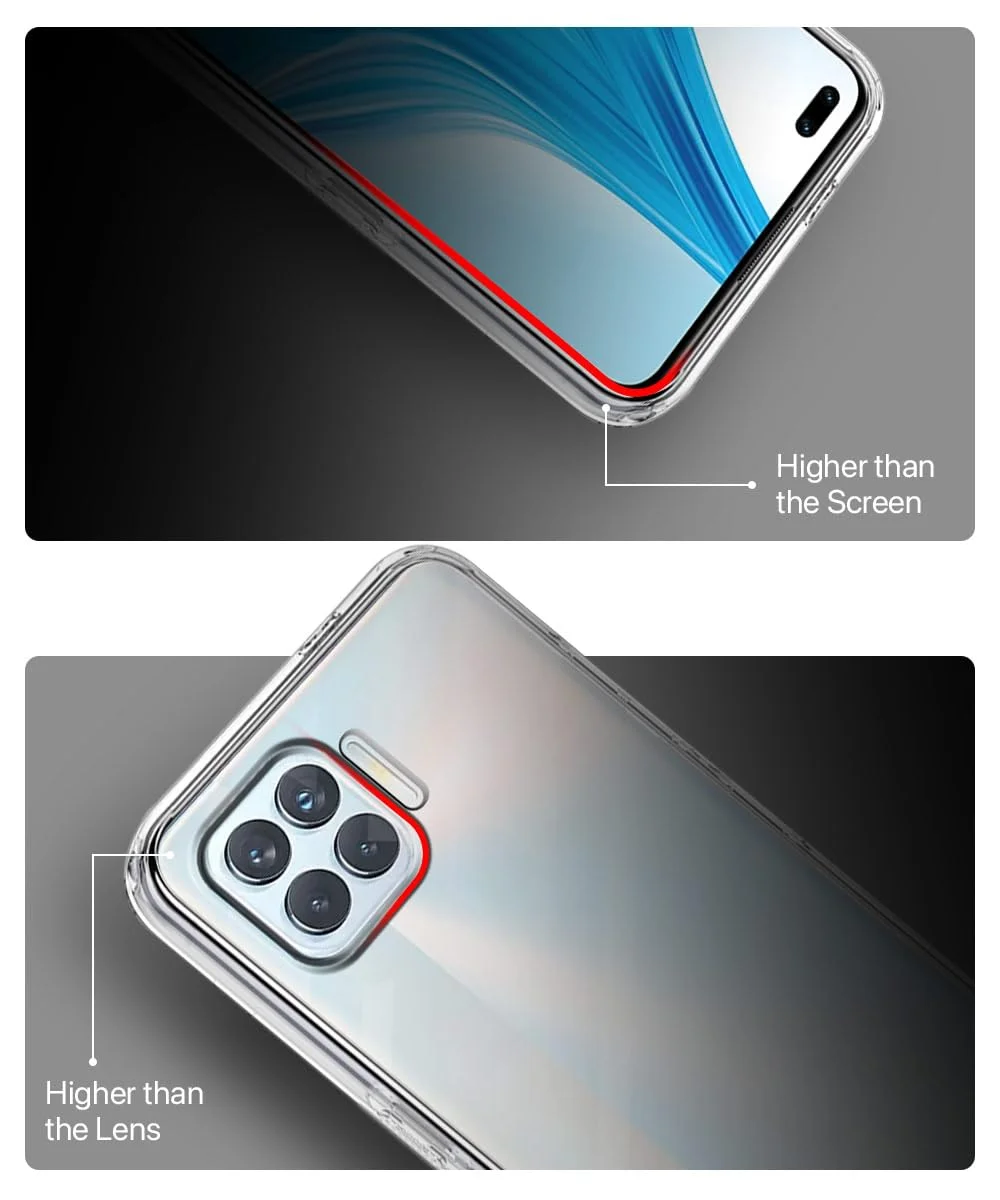 Soft Silicon Clear Case for Oppo F17 Pro | Scratch Resistant | Slim Transparent Cover image 4