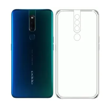Soft Silicon Clear Case for Oppo F11 Pro | Scratch Resistant Transparent Phone Cover | Flexible Protective Mobile Case  thumbnail 0