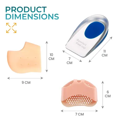 DJ FINDER Silicon Heel For Pain Relief  |Pack of 3 Heel Pad For Heel Pain |Reusable Silicone Heel Pad|  Toe Free Heel Pain Relief Products For Women & Men| Silicon Gel Pads |Heel Support For Pain Relief thumbnail 3
