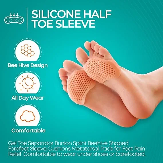 DJ FINDER Silicon Heel For Pain Relief |Pack of 3 Heel Pad For Heel Pain |Reusable Silicone Heel Pad| Toe Free Heel Pain Relief Products For Women & Men| Silicon Gel Pads |Heel Support For Pain Relief image 1