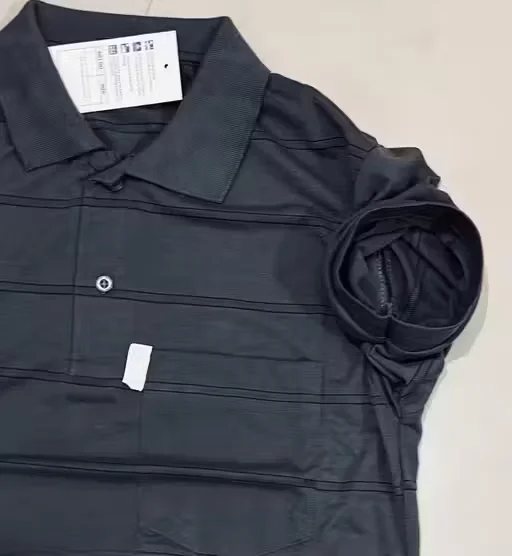 Men Cotton Polo Collar T Shirt with Pocket | Breathable | Black Polo for Casual & Office Wear | M Size image 4